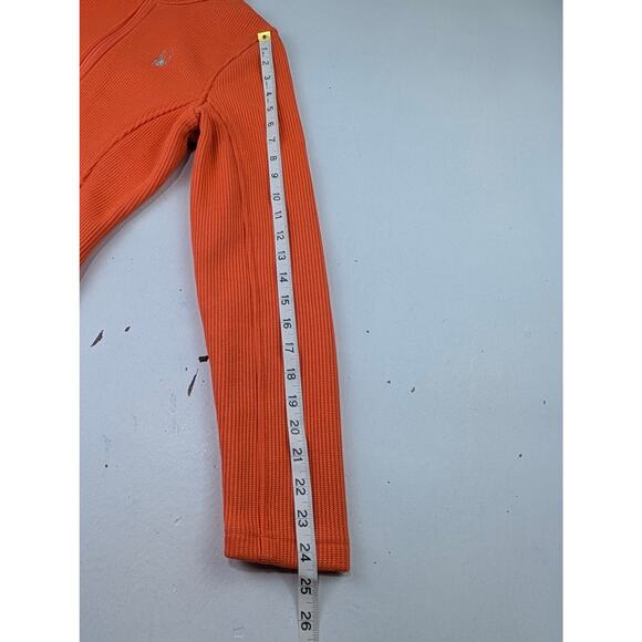 Spyder Women's Medium Orange Core Sweater Jacket Full Zip - Picture 7 of 8